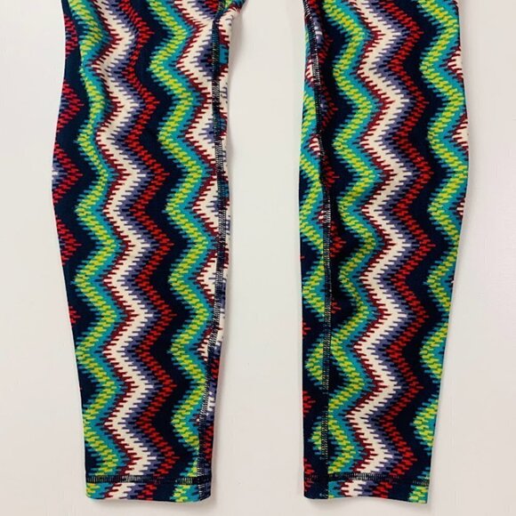 Patagonia Leggings Aztec Timber Striped Chevron Tights Active Athletic Yoga Hike - Picture 2 of 9